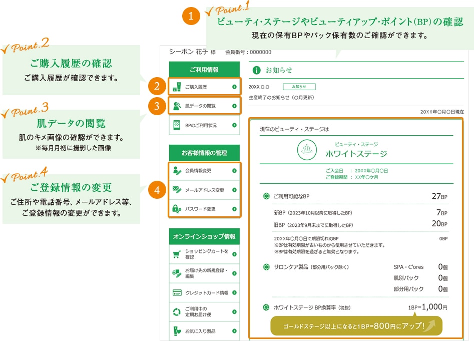 マイページ