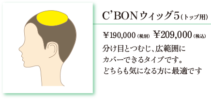 C’BONウィッグ5（トップ用）