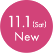 11.1(Sat) New